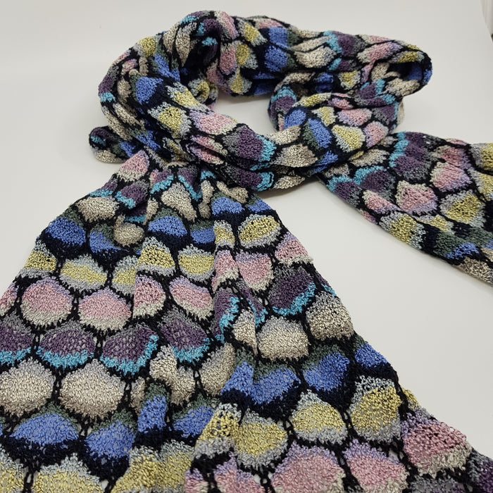 'Shells' scarf, cashmere/silk (AD902)