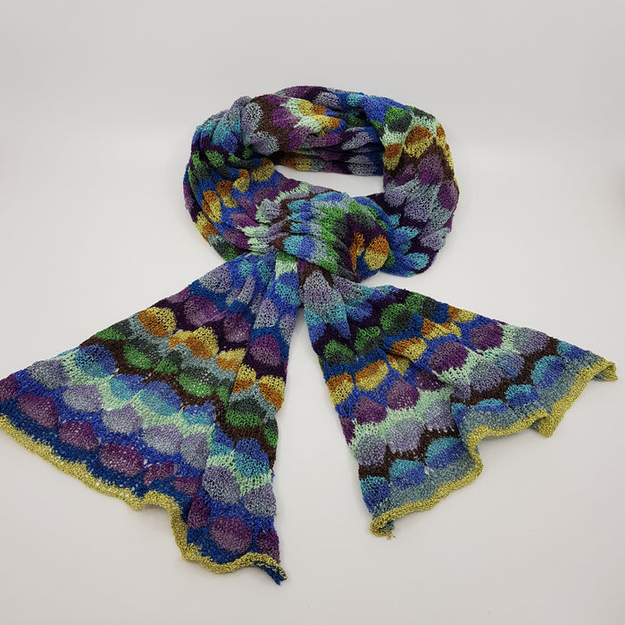 'Harbour Lights' scarf, silk marl (AD911)