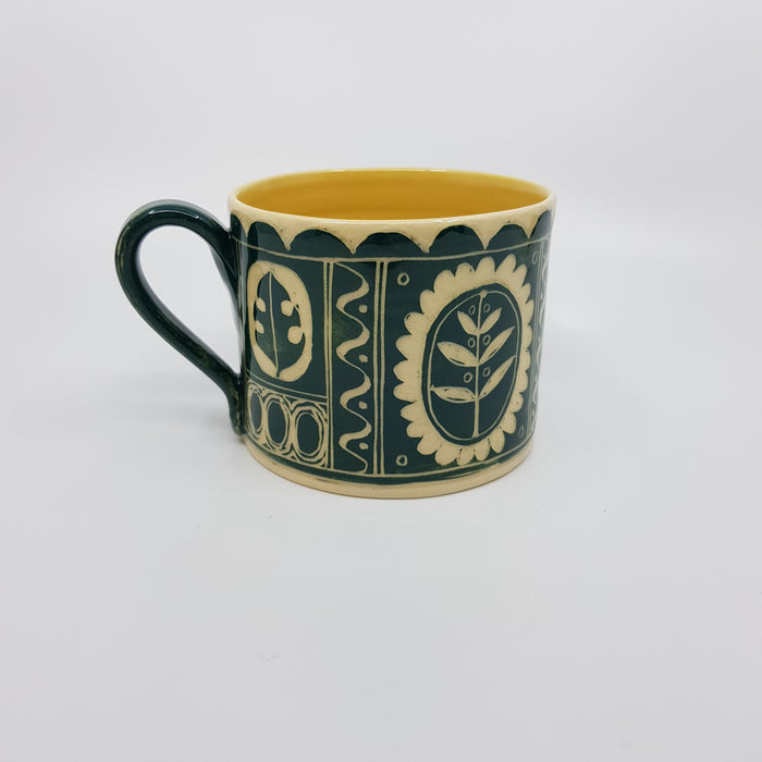 'Engraved' Mug, green, large (AH563D)