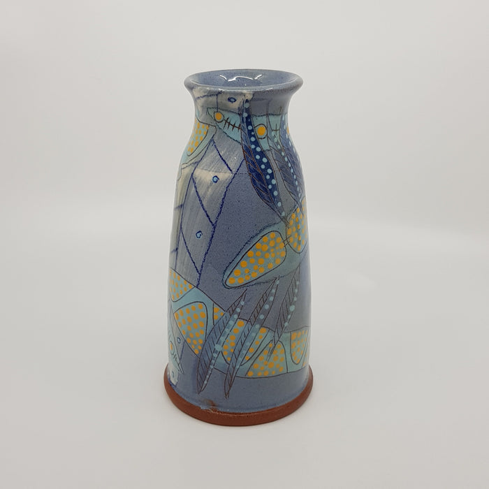 Large Bottle Vase, micro blue (BW16M)