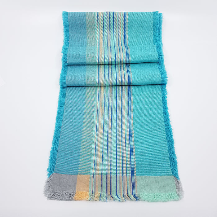 'Lucienne' handwoven cotton scarf (HF13)