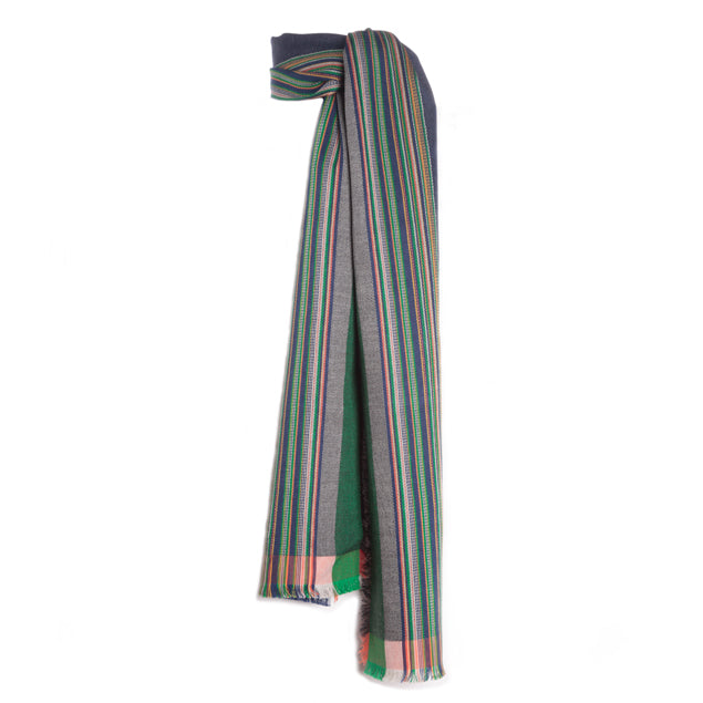 'Charlemagne' handwoven cotton scarf (HF10)