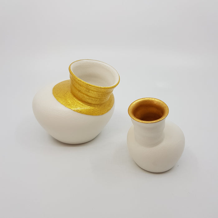 Gilded Speak Vase, xxsmall, porcelain (JD26)