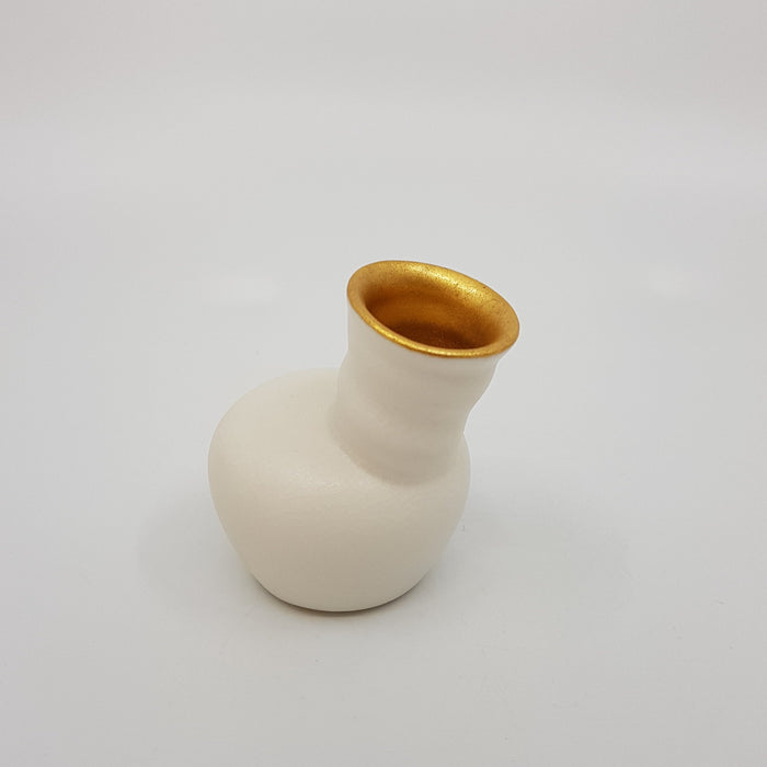 Gilded Speak Vase, xxsmall, porcelain (JD26)