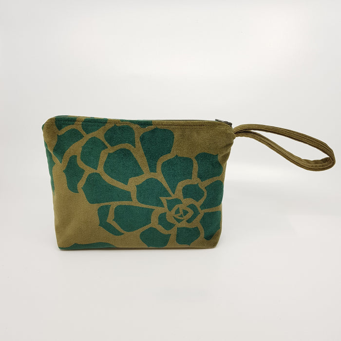 'Succulent' Velvet Clutch Bag (KC103D)