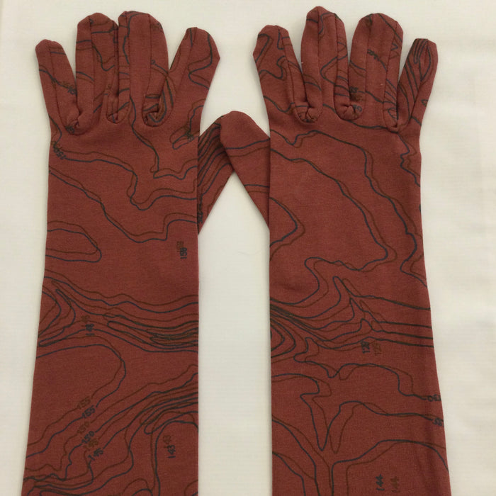 'Maps' Long gloves (KC113)