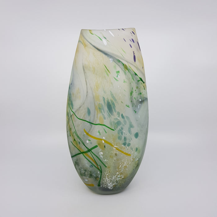 Large Landscape Vase, bristol green/gold topaz (LOC174)