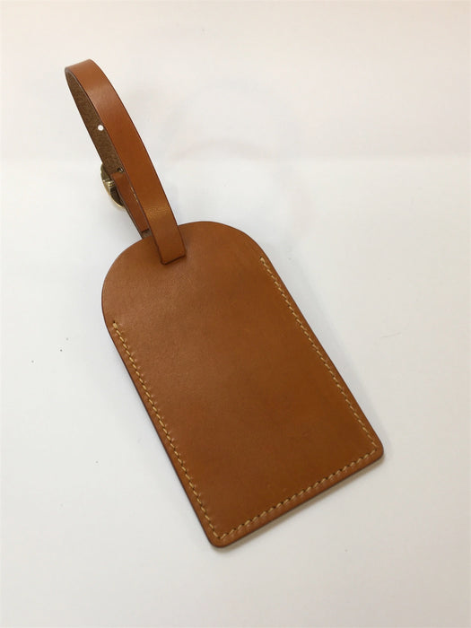 Luggage Tag in Tan Hide (MAM179)