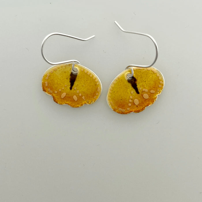 Butterfly earrings, yellow (SD347G)