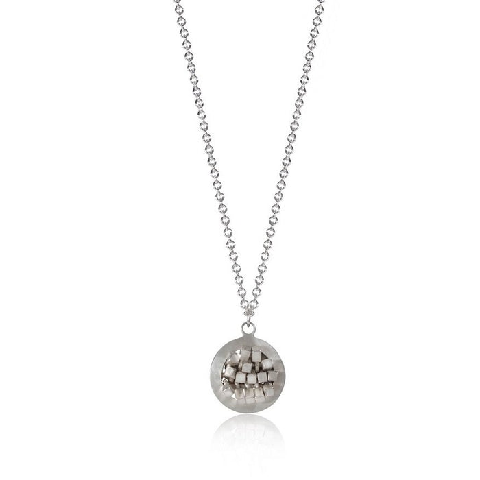 'Ruffle' pendant, silver (SJP105)